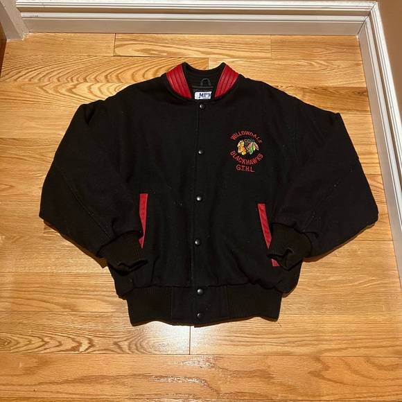 Vintage black hawks jacket - Picture 2 of 4